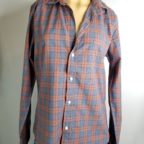 Frank  & eileen barry  size Lplaid NWOT Women shir - Picture 7 of 8